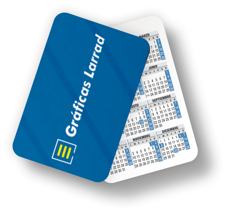 Calendario bolsillo 90x60mm