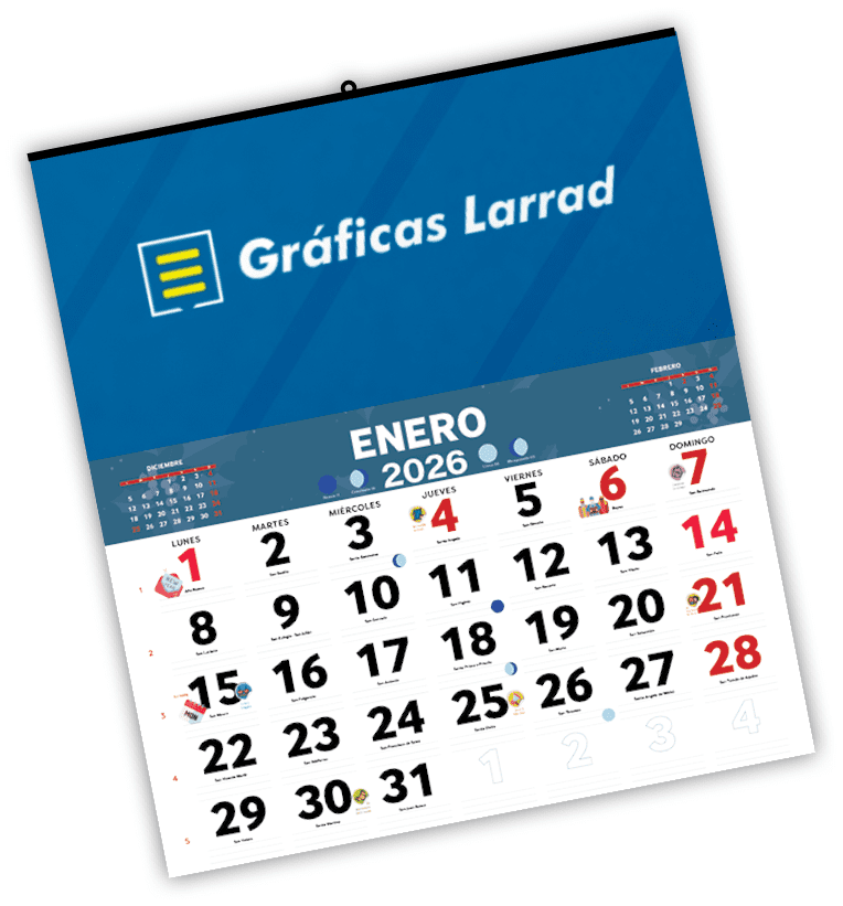 Calendario pared 485x250mm